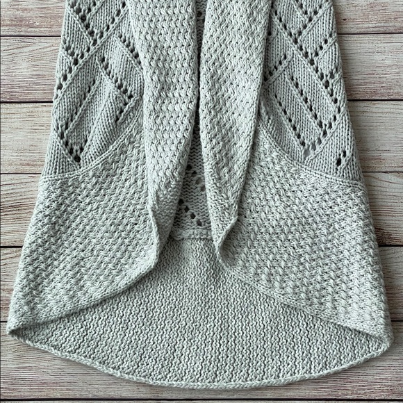 Max Studio Kids Grey Long Knit Sweater Vest - Picture 4 of 4